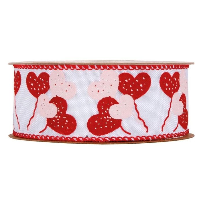 NASTRO CUORI MM40X10MT RED